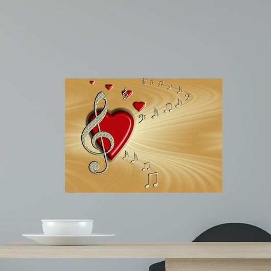 Love of Music Wall Mural