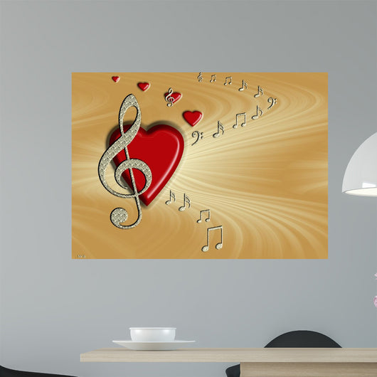 Love of Music Wall Mural