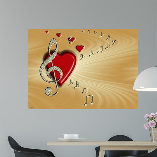 Love of Music Wall Mural