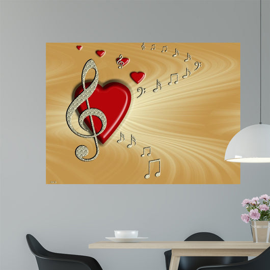 Love of Music Wall Mural