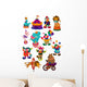 cartoon animals circus Wall Decal