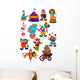 cartoon animals circus Wall Decal