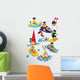 cartoon water sports Wall Decal