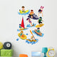 cartoon water sports Wall Decal