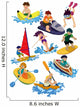 cartoon water sports Wall Decal