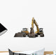Large Construction Excavation Machinery Wall Decal