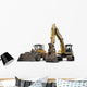 Large Construction Excavation Machinery Wall Decal
