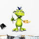 Cute Cartoon Monster Ready Wall Decal