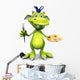 Cute Cartoon Monster Ready Wall Decal