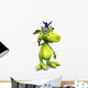 Cute Cartoon Monster with Wall Decal