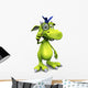 Cute Cartoon Monster with Wall Decal