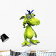 Cute Cartoon Monster with Wall Decal
