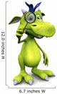 Cute Cartoon Monster with Wall Decal