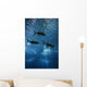 Fish Swimming in Aquarium in Lisbon Spain Wall Mural
