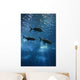 Fish Swimming in Aquarium in Lisbon Spain Wall Mural
