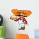 Mexican waiter with a tray. Wall Decal