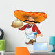 Mexican waiter with a tray. Wall Decal