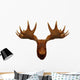 Faux Taxidermy Moose Head Wall Decal