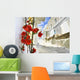 Flowers Mukonos Street Wall Decal