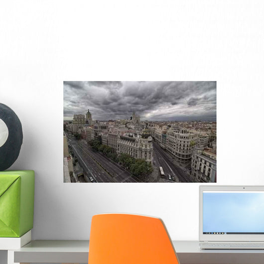 Gran via Madrid Spain Wall Decal