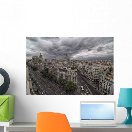 Gran via Madrid Spain Wall Decal