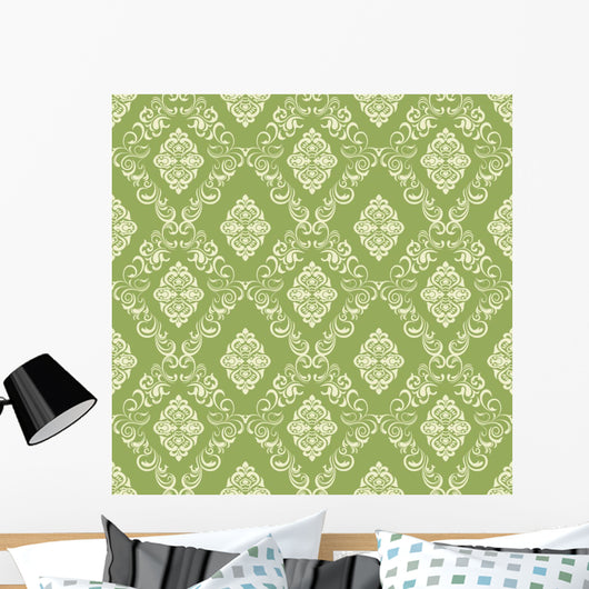 Seamless Floral Pattern Wall Decal Design 2