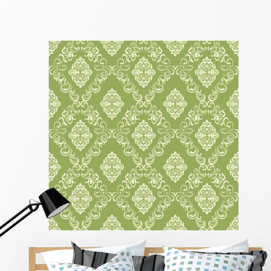Seamless Floral Pattern Wall Decal Design 2