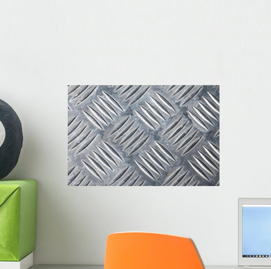 Dirty Corrugated Sheet Metal Wall Decal