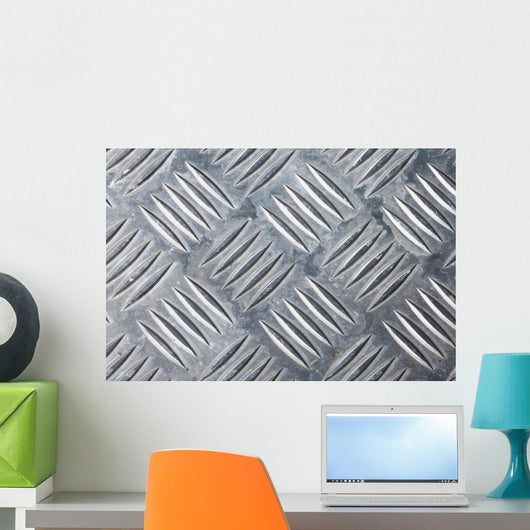 Dirty Corrugated Sheet Metal Wall Decal