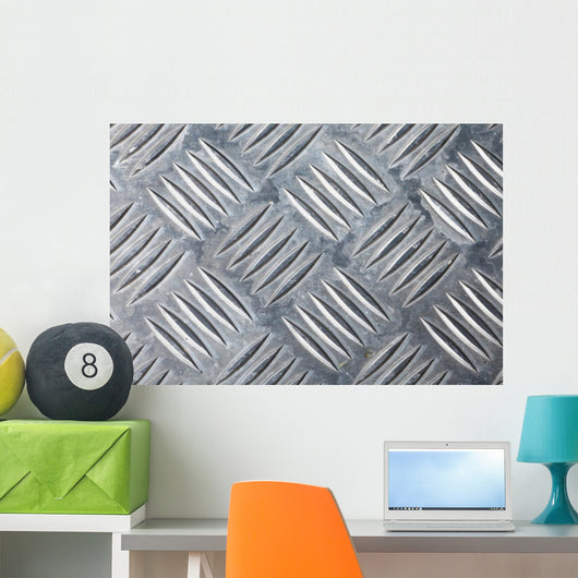 Dirty Corrugated Sheet Metal Wall Decal