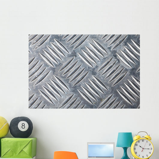 Dirty Corrugated Sheet Metal Wall Decal