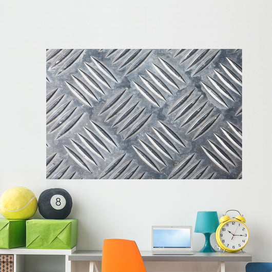 Dirty Corrugated Sheet Metal Wall Decal