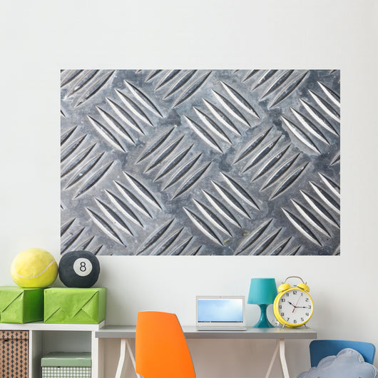 Dirty Corrugated Sheet Metal Wall Decal