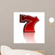 Lucky Number Seven Over White Background Wall Decal