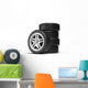 Stack Wheels Wall Decal