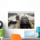 Cargo Ship in Panama Canal Wall Mural