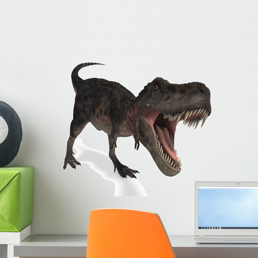 Roaring Tyrannosaurus Rex Dinosaur Wall Decal