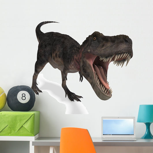 Roaring Tyrannosaurus Rex Dinosaur Wall Decal
