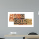 Give Back Words in Wood Fonts Wall Decal