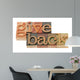 Give Back Words in Wood Fonts Wall Decal