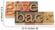 Give Back Words in Wood Fonts Wall Decal