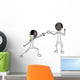 Fencing Wall Mural