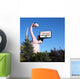 Pink Dinosaur Holding Sign