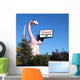 Pink Dinosaur Holding Sign