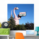 Pink Dinosaur Holding Sign