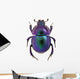 Purple Scarab Beetle Wall Decal