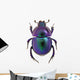 Purple Scarab Beetle Wall Decal