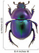 Purple Scarab Beetle Wall Decal