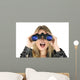 Woman with Binoculars Looking