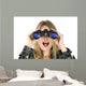 Woman with Binoculars Looking